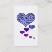 Fleckglasherz-Visitenkarte Visitenkarte (Rückseite)