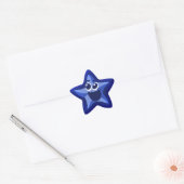 Fleckige Blue Star-Sticker Stern-Aufkleber (Umschlag)
