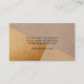 Fleckige natürliche Farbblöcke Visitenkarte (Rückseite)