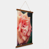 Fleckige Peach Rose Petals Wandteppich Mit Holzrahmen (Gewinkelt)