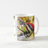 Fleckige Woodpecker-Tasse von BirdingCollectibles Kaffeetasse (VorderseiteRechts)