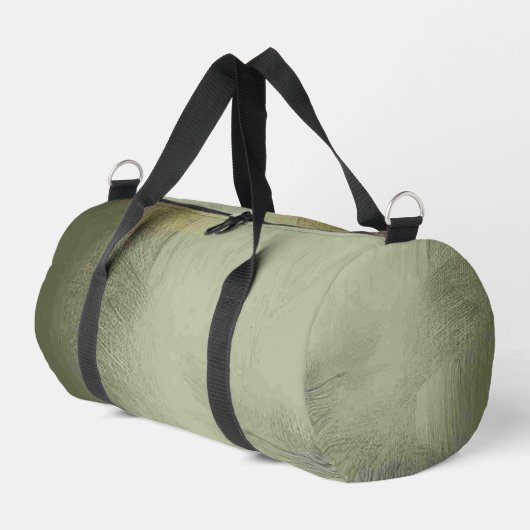 Fleckiges Pergamentpapier Aussehen Duffle Bag (Linke Seite)