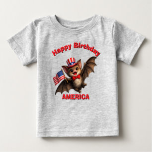 Fledermaus (5aq) Patriotisches Kinder T-Shirt