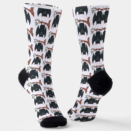 Fledermaus an der Wand Socken (Gewinkelt)