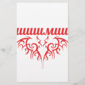 Fledermaus Briefpapier (Vorderseite)