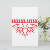 Fledermaus Briefpapier (Stehend Vorderseite)