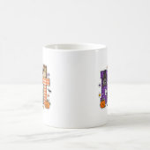 Fledermaus-Buchstaben-Block Kaffeetasse (Mittel)