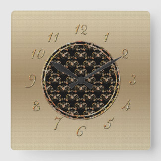 Fledermaus-Chinesisches Symbol Quadratische Wanduhr