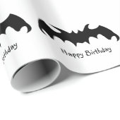 Fledermaus-Design-Geburtstagsgeschenk Geschenkpapier (Rolleneckpunkt)