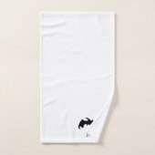 Fledermaus-Design Monogrammiert Badhandtuch Set (Handtuch)