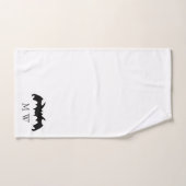 Fledermaus-Design Monogrammiert Badhandtuch Set (Handtuch)