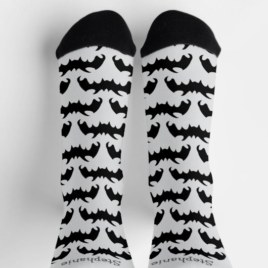 Fledermaus-Design Socken (Oben)