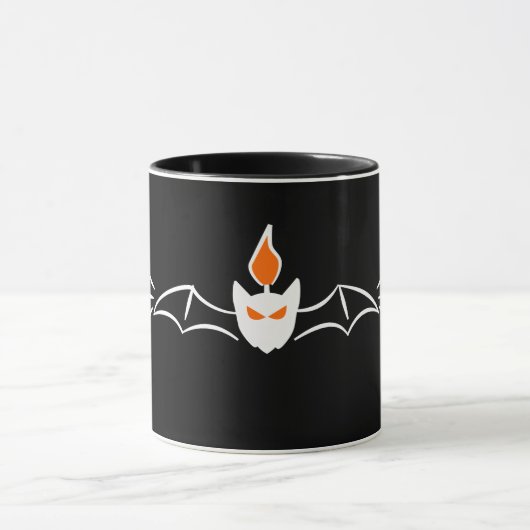 Fledermaus-Flammen-Tasse Tasse (Zentrum)