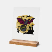 Fledermaus Halloween Acrylschild (Winkel)