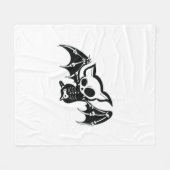 Fledermaus Halloween Fleecedecke (Vorderseite (Horizontal))