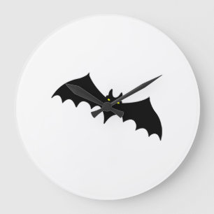 Fledermaus halloween große wanduhr