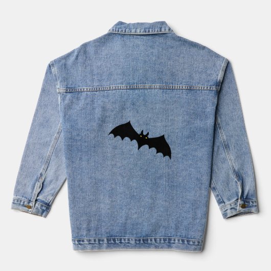 Fledermaus halloween jeansjacke (Rückseite)