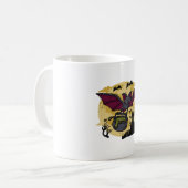 Fledermaus Halloween Kaffeetasse (Vorderseite Links)