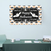 Fledermaus Halloween Muster Banner (Messeveranstaltung)