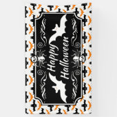 Fledermaus Halloween Muster Banner (Vertikal)
