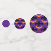 Fledermaus Halloween Muster Konfetti (Vorderseiten)