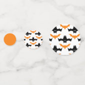 Fledermaus Halloween Muster Konfetti (Rückseiten)