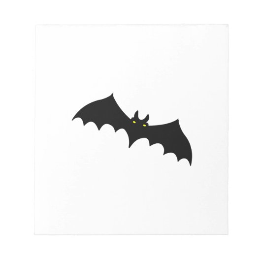 Fledermaus halloween notizblock (Vorderseite)