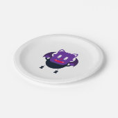 Fledermaus halloween pappteller (Schrägansicht)