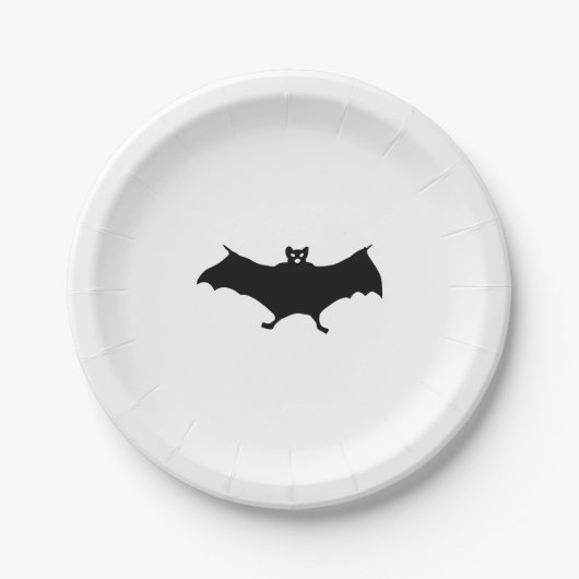 Fledermaus Halloween Pappteller (Vorderseite)