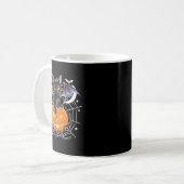 Fledermaus Halloween _ schwarze Katzenfledermaus F Kaffeetasse (Vorderseite Links)