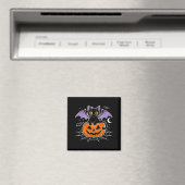 Fledermaus Halloween _ schwarze Katzenfledermaus F Magnet (In Situ (Geschirrspüler))