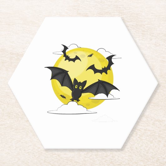Fledermaus Halloween Untersetzer (Vorderseite)