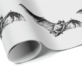 Fledermaus im Flug Geschenkpapier (Rolleneckpunkt)