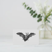 Fledermaus im Vampir-Gotik-Stil Visitenkarte (Stehend Vorderseite)