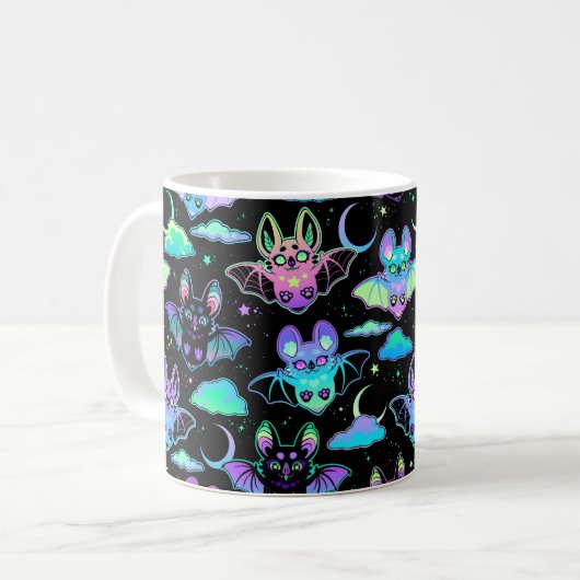 Fledermaus Kaffeetasse (Vorderseite Links)