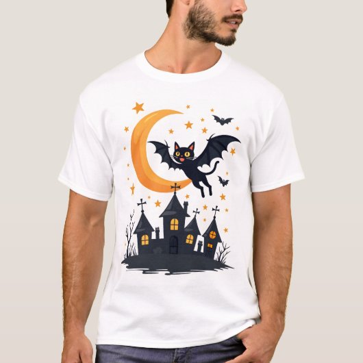 Fledermaus-Katze-Flugpatrouille T-Shirt (Vorderseite)