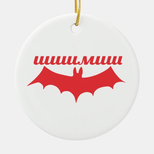Fledermaus Keramikornament (Vorne)