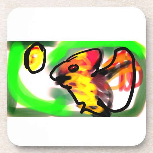 Fledermaus Kunst Getränkeuntersetzer (Vorderseite)