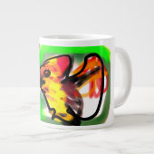 Fledermaus Kunst Jumbo-Tasse (Vorderseite Rechts)