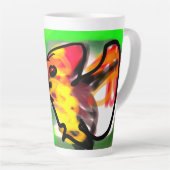 Fledermaus Kunst Milchtasse (Rechte Ecke)