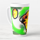 Fledermaus Kunst Milchtasse (Linke Ecke)