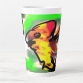 Fledermaus Kunst Milchtasse (Vorderseite)