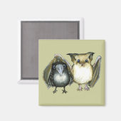 Fledermaus Magnet (Vorderseite/Rückseite)