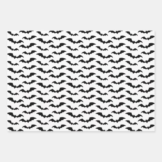 Fledermaus-Papierblätter Geschenkpapier Set (Vorderseite 3)