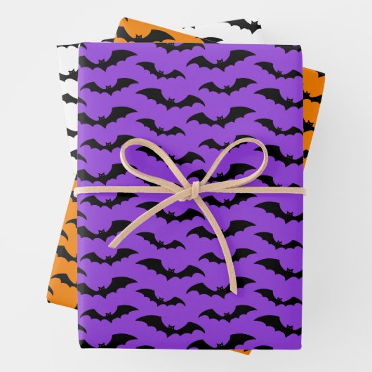 Fledermaus-Papierblätter Geschenkpapier Set (Beispiel)