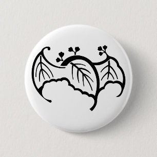 Fledermaus-Paulownie Button