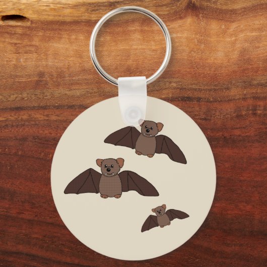 Fledermaus Schlüsselanhänger (Vorderseite)