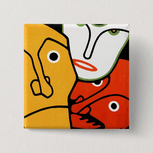 Fledermaus Theater und Cabaret Button (Vorderseite)
