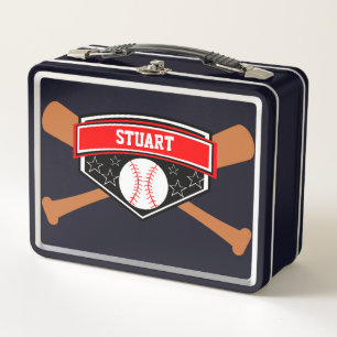 Fledermaus und Baseball Personalisierte Lunchbox