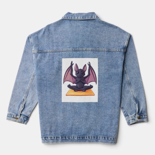 Fledermaus Yoga Flow Jeansjacke (Rückseite)